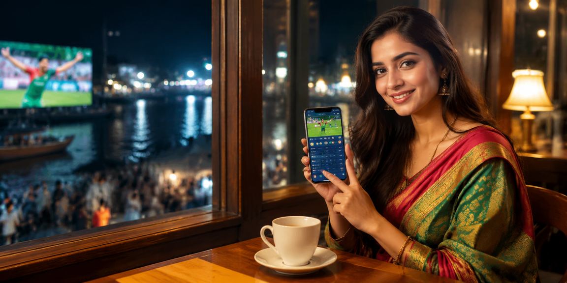 বরিশালের চা বাগানে বসে ff66 - এর নতুন গেম উপভোগ করছেন একজন খেলোয়াড়