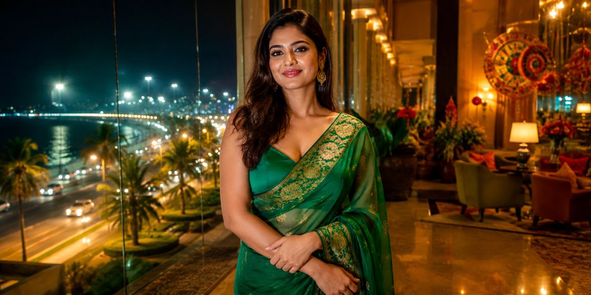 চট্টগ্রামের ঐতিহ্যবাহী পোশাকে একজন নারী অনলাইন ক্যাসিনো গেম উপভোগ করছেন